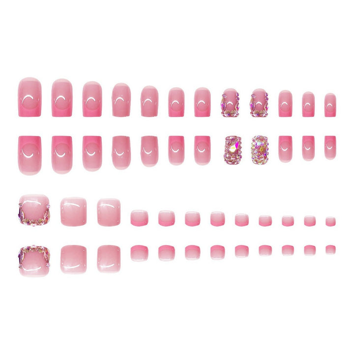 Luxuriöses mit Strass verziertes Nagelkunst-Set Karnz