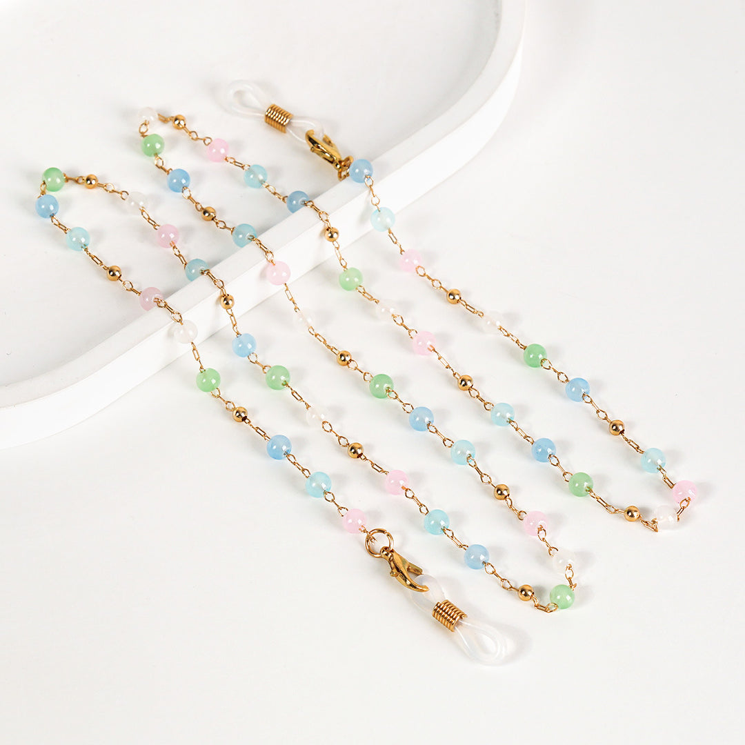 Beaded Eyewear Retainer Chain Karnz