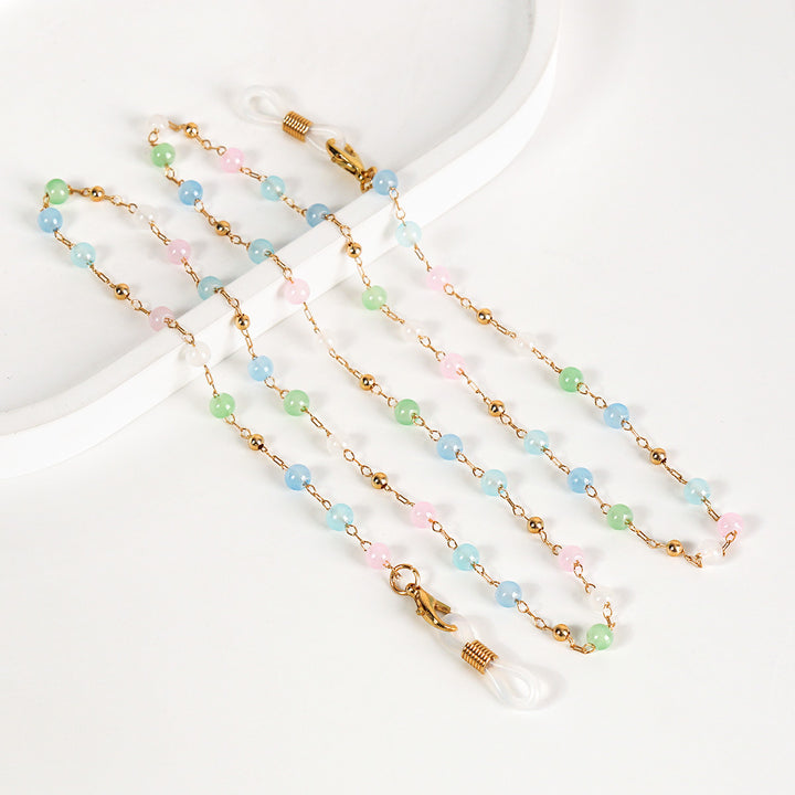 Beaded Eyewear Retainer Chain Karnz