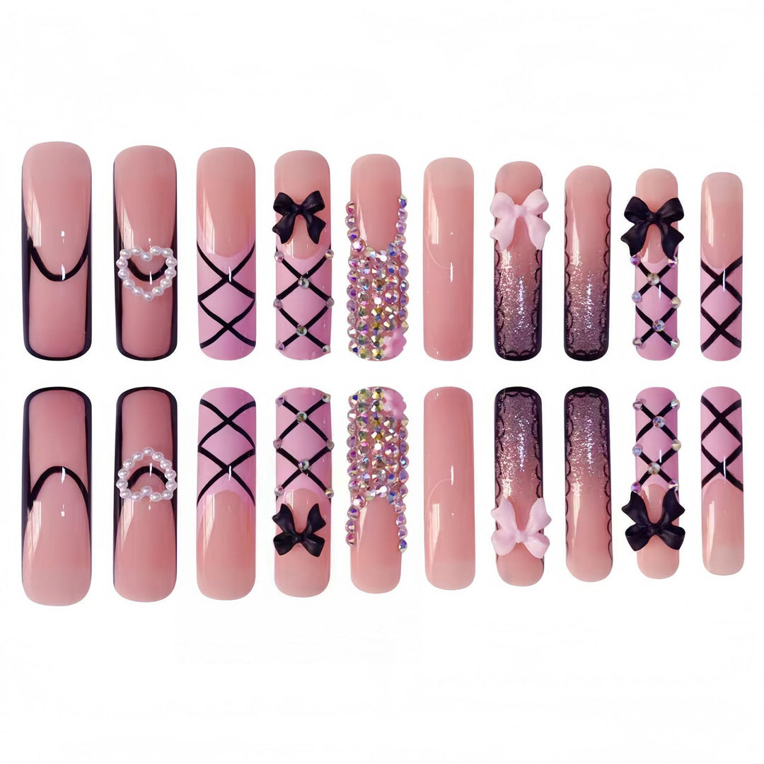 Glamouröse Statement Nagelkunst Extensions Karnz