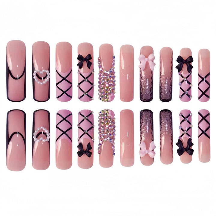 Glamouröse Statement Nagelkunst Extensions Karnz