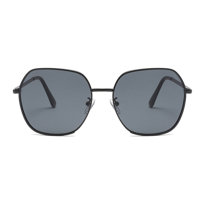 Damen Elegante oversized Sonnenbrille mit hochwertigem Metallrahmen und UV-Schutz Karnz