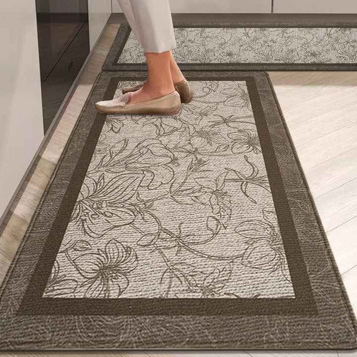 Elegante florale Muster Küchenläufer Matte