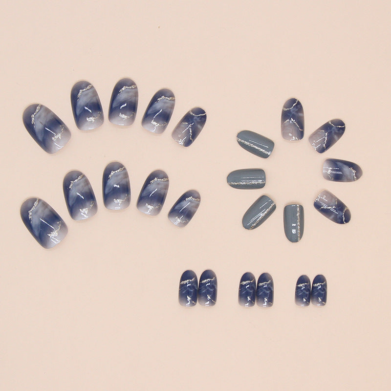 Premium Marmor Design Press-On Nagelspitzen Karnz