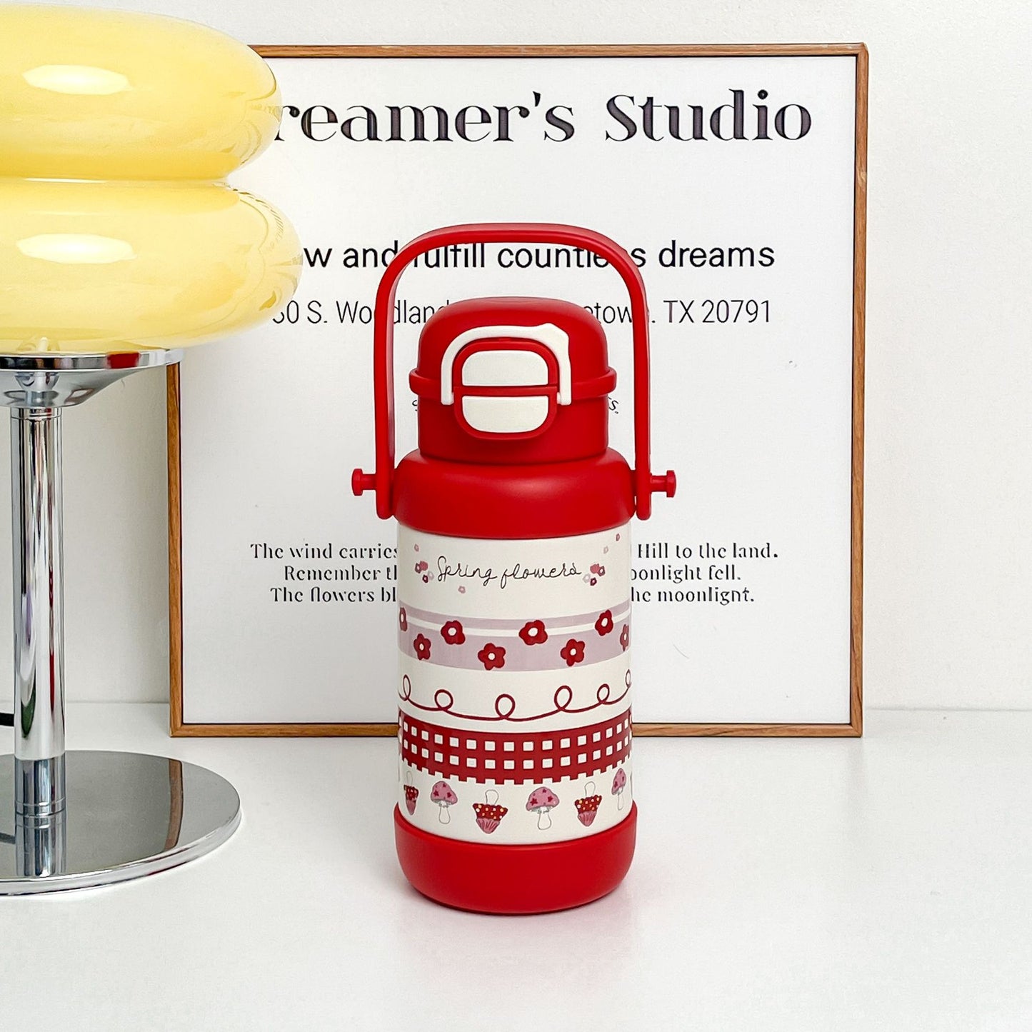 Damen Isolierte Thermosflasche mit niedlichem Tiermotiv Karnz