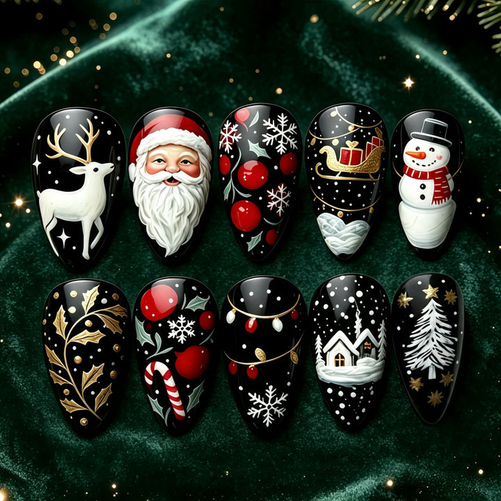 Weihnachts-Nägel Karnz