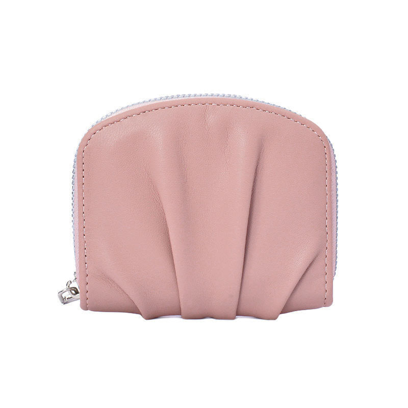 Elegante strukturierte Leder-Münztasche Karnz