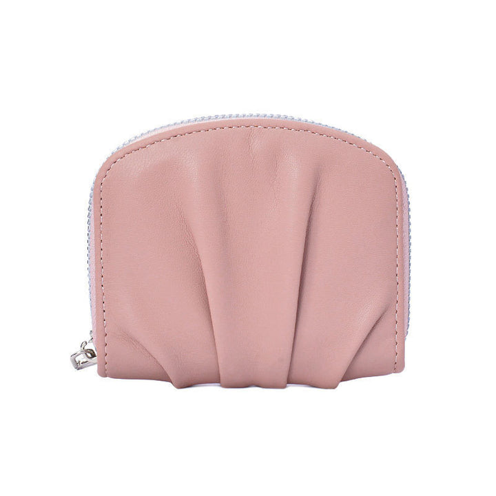 Elegante strukturierte Leder-Münztasche Karnz