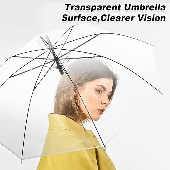 Damen Transparenter Regenschirm mit elegantem Design Karnz
