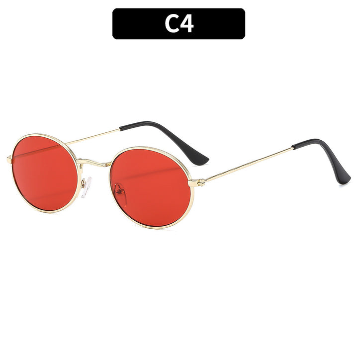 Modische Retro Runde Sonnenbrille
