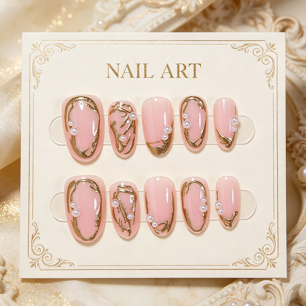 Elegantes Goldfolien-Nail Art Set Karnz