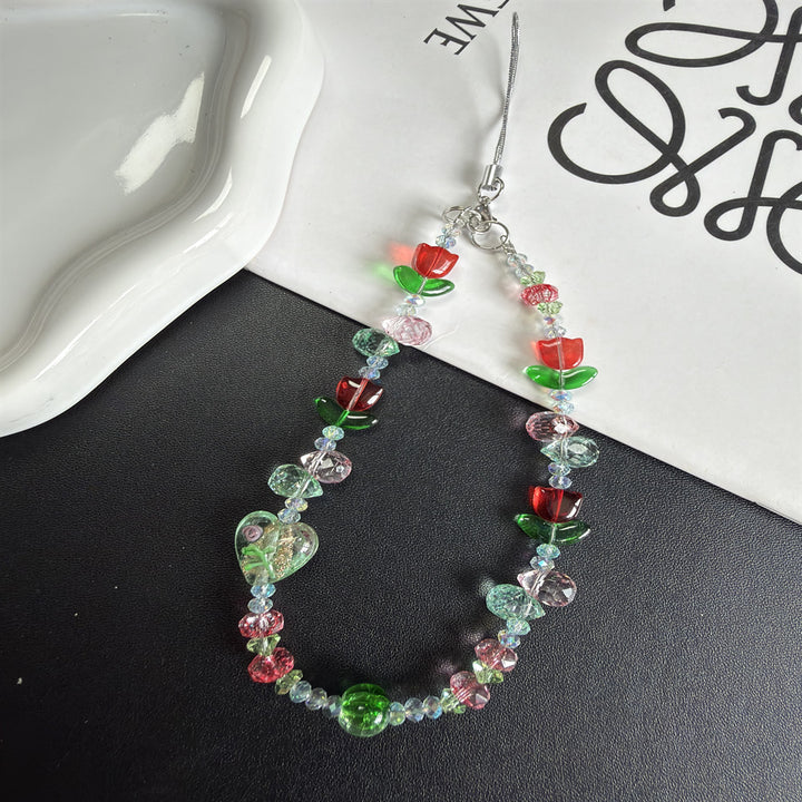 Blumen Bead Handykette Karnz