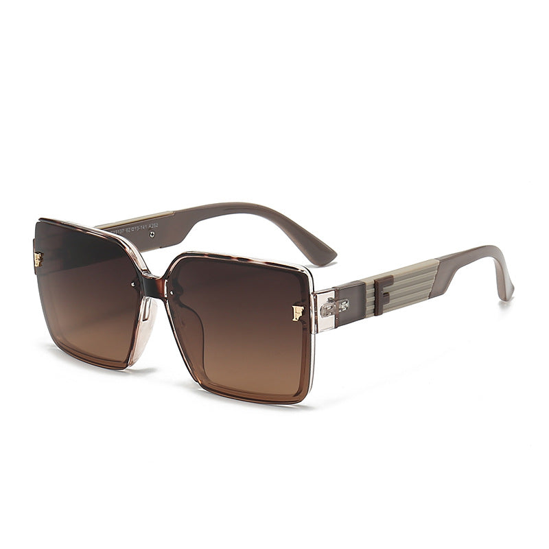 Damen quadratische Sonnenbrille mit luxuriösem Rahmen und polarisierenden Gläsern Karnz