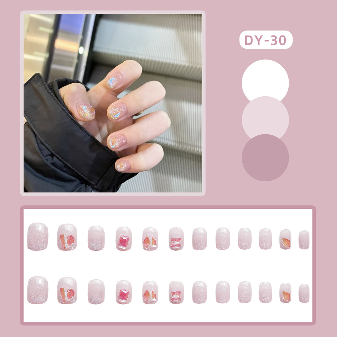 Funkelnd Glitzernd Press-On Nagelset Karnz