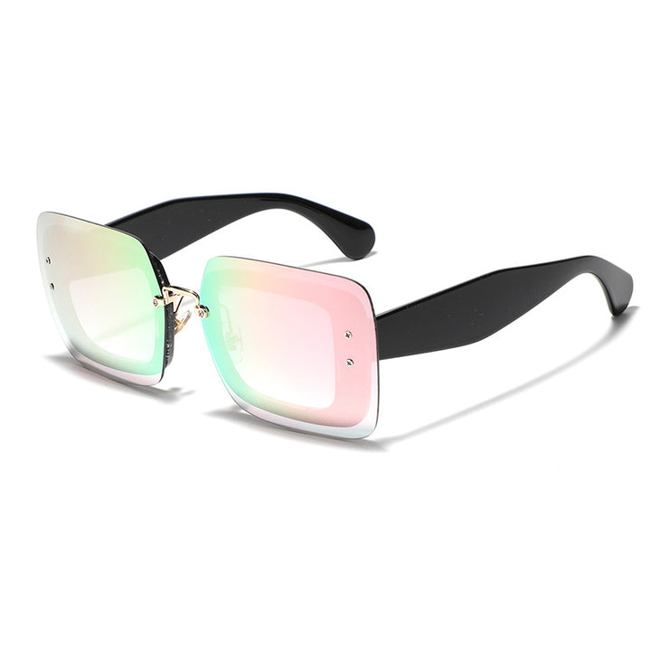 Damen quadratische Sonnenbrille mit innovativem Gestell Karnz