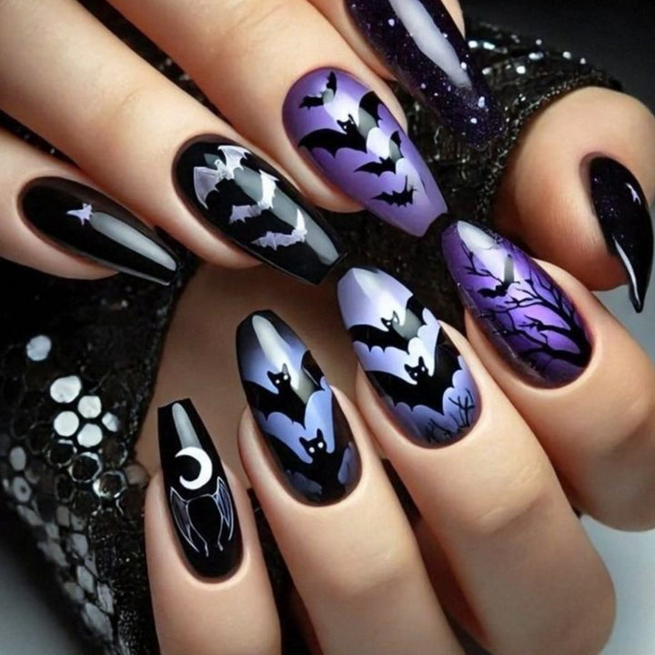 Halloween Fledermaus Nagelkunst Set Karnz
