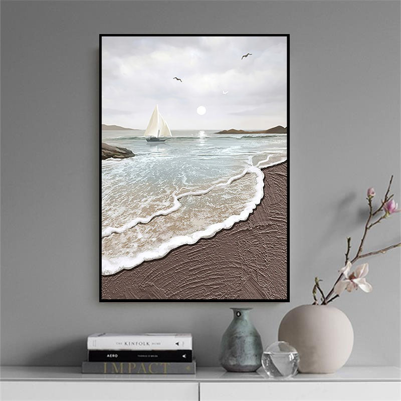 Küsten Serene Leinwand Kunst