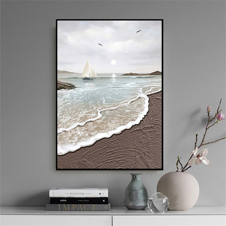Küsten Serene Leinwand Kunst