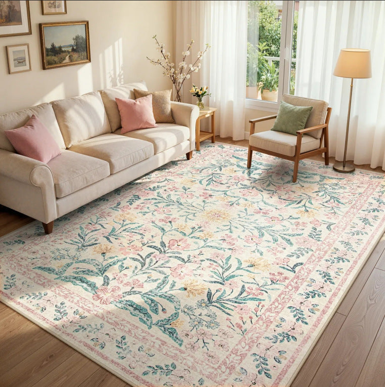 Floraler Vintage-Teppich