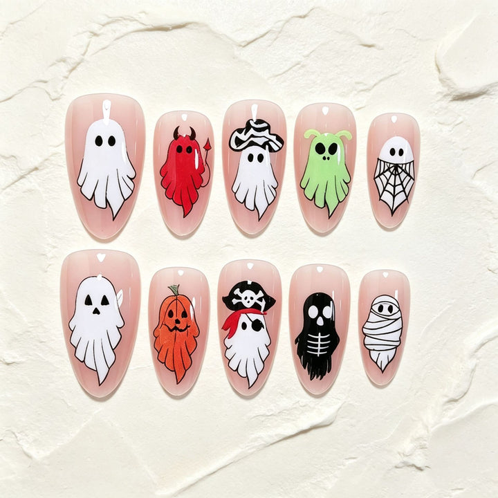 Halloween-Themen Press-On Nagelkunst-Kit Karnz