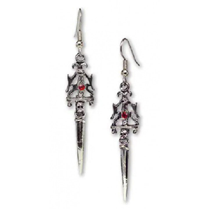 Gothic Statet Skull Ohrringe Karnz