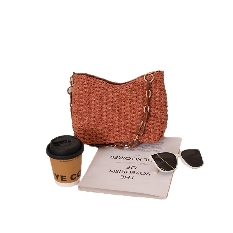 Damen Handtasche mit elegantem Kettenhenkel Karnz