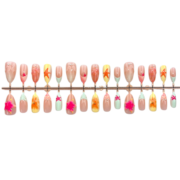 Künstlerisches Press-On-Nagelset 1790745361