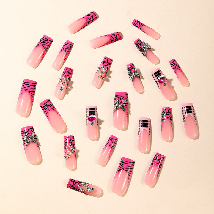 Glamorous 3D Glitter Nail Art Extensions Karnz