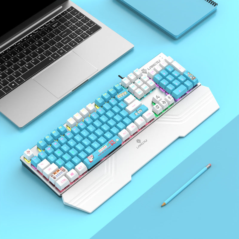 Ergonomische RGB Mechanische Gaming-Tastatur Karnz
