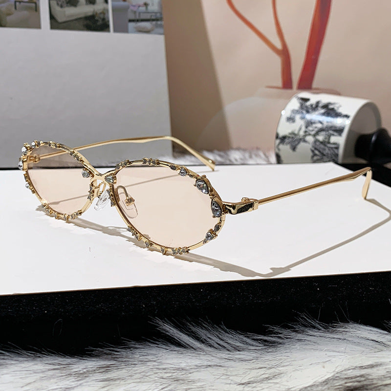 Damen extravagante oversized Sonnenbrille mit futuristischem Design Karnz
