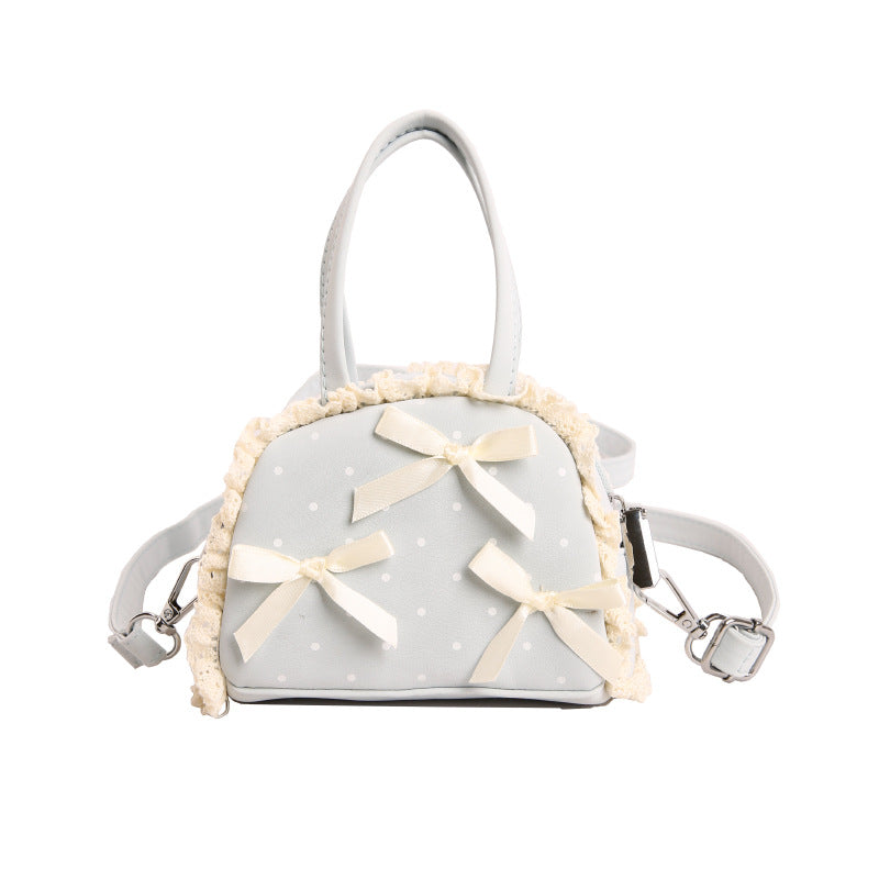WoCharming Schleifen-verzierte Alltagshandtasche Karnz