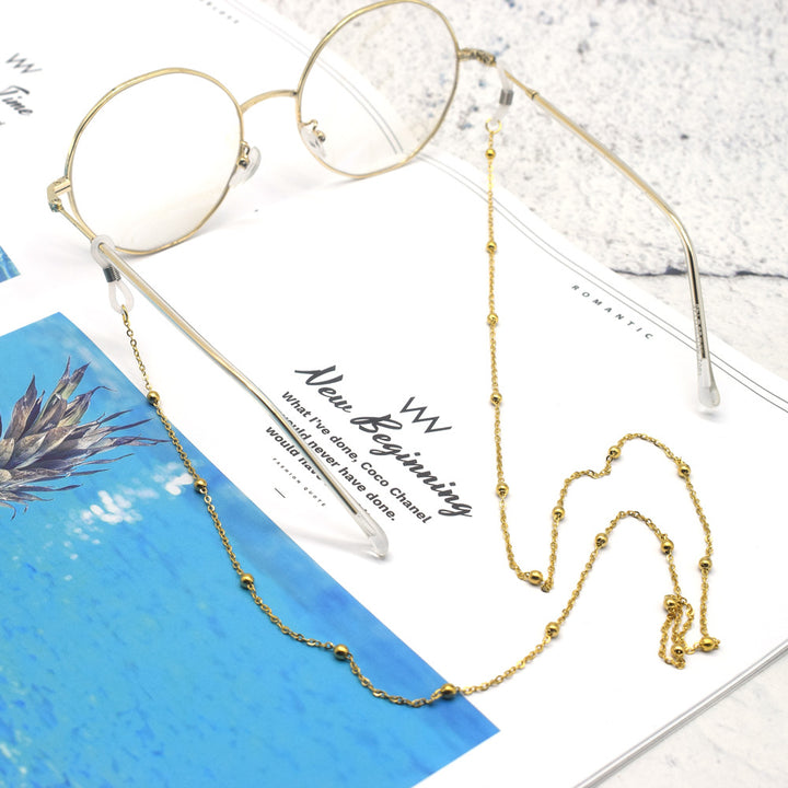 Premium Silber Kette Brillen Kette Karnz