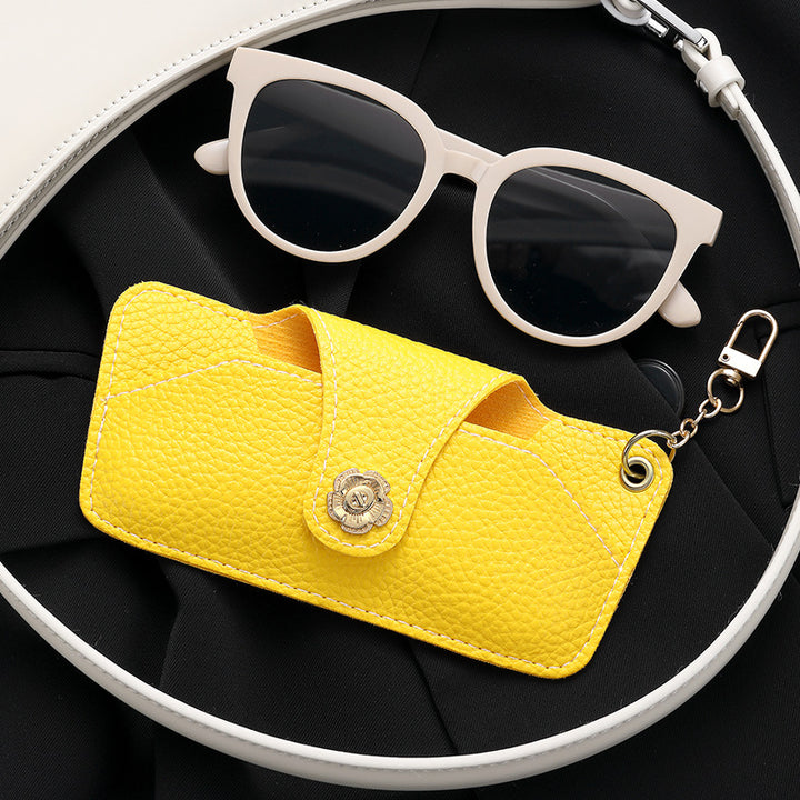 Stylische Leder Sonnenbrillenetui