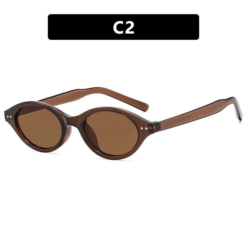Damen Katzenaugen-Sonnenbrille mit einzigartigem Muster Karnz