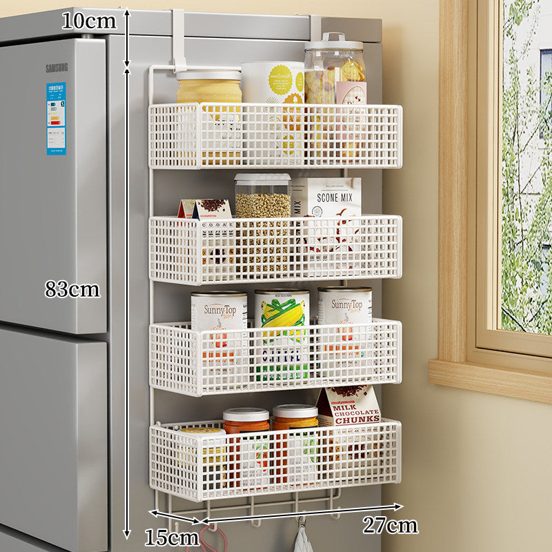 Über-Kühlschrank Doppel-Schicht Magnetische Drahtgeflecht Vorratsorganizer