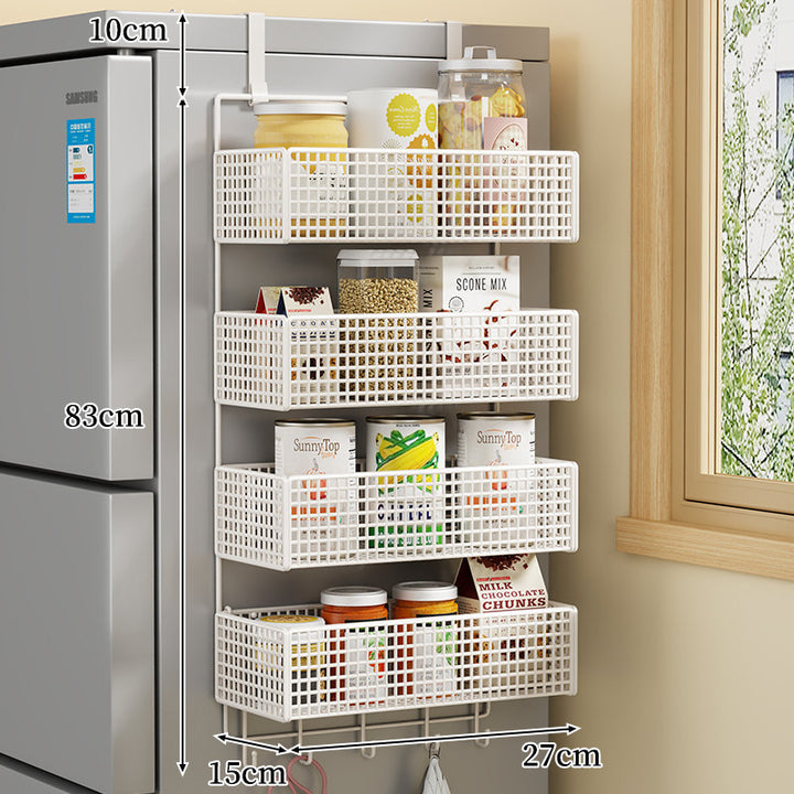 Über-Kühlschrank Doppel-Schicht Magnetische Drahtgeflecht Vorratsorganizer