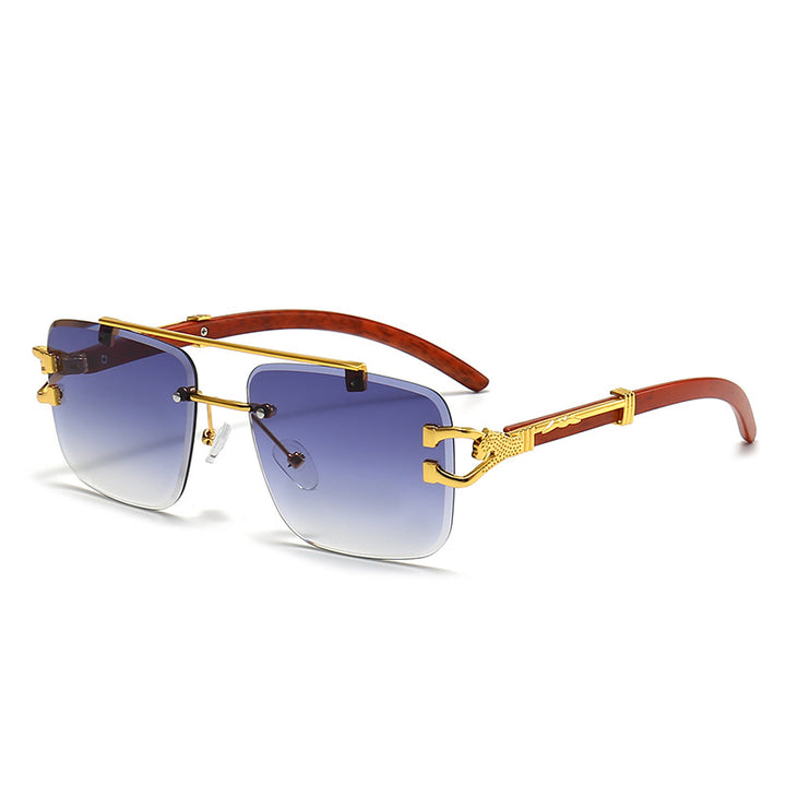 Damen modische Brille mit stilvollem Holzrahmen Karnz