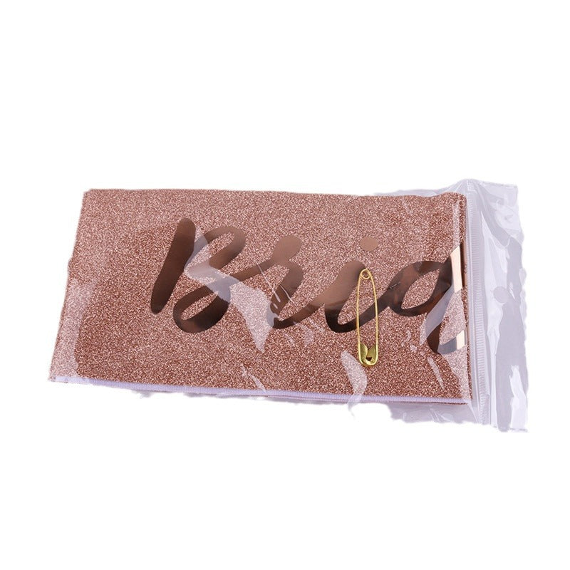 Damen Glitzernde Braut-Schärpe Karnz