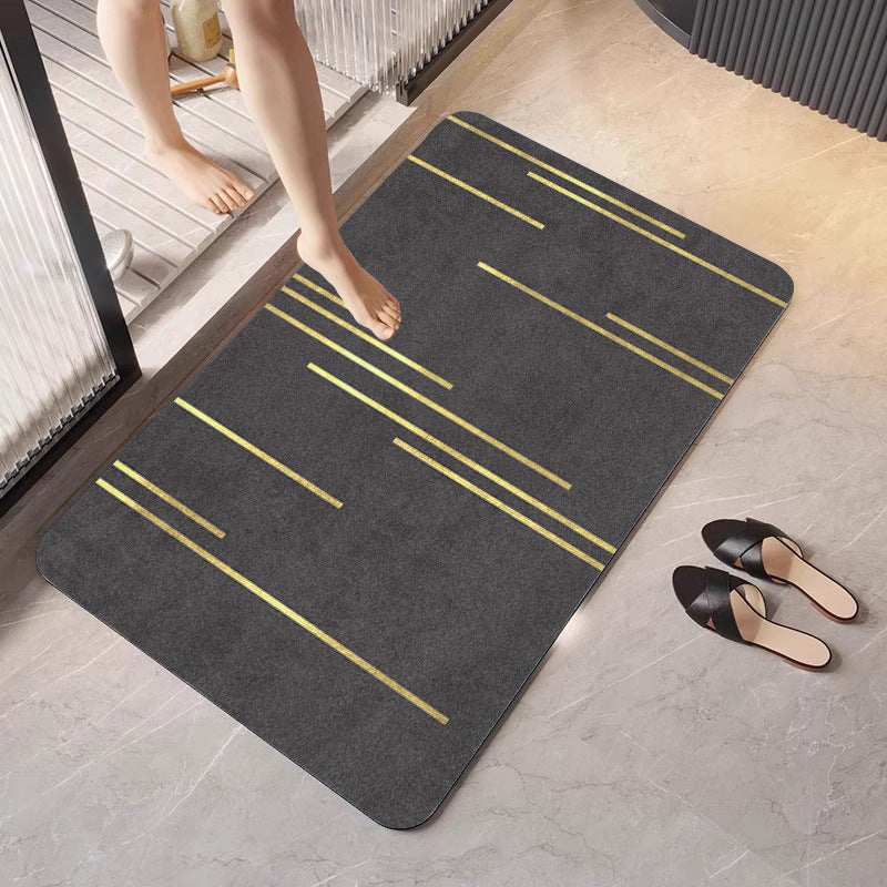 Geometrisch gemusterte Badematte Karnz