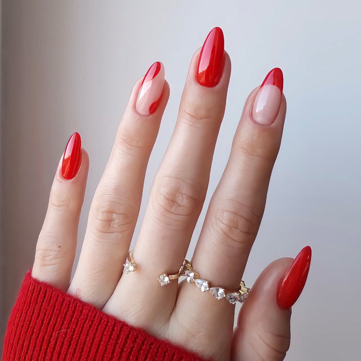 Elegante Stiletto Press-On Nagelset mit einzigartigem Design Karnz