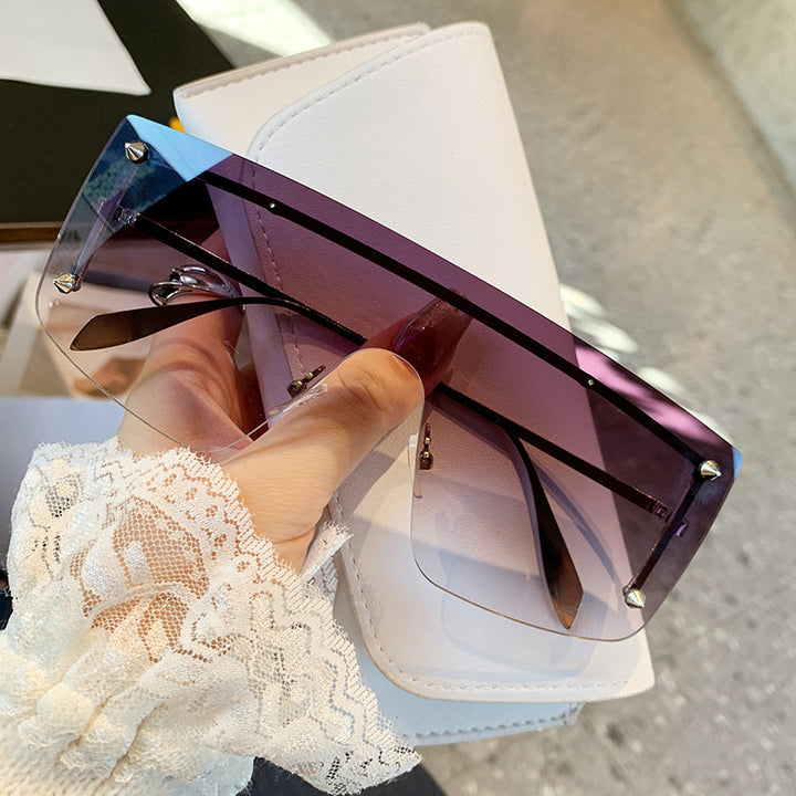 Damen oversized Sonnenbrille mit modernem Rahmen und UV-Schutz Karnz