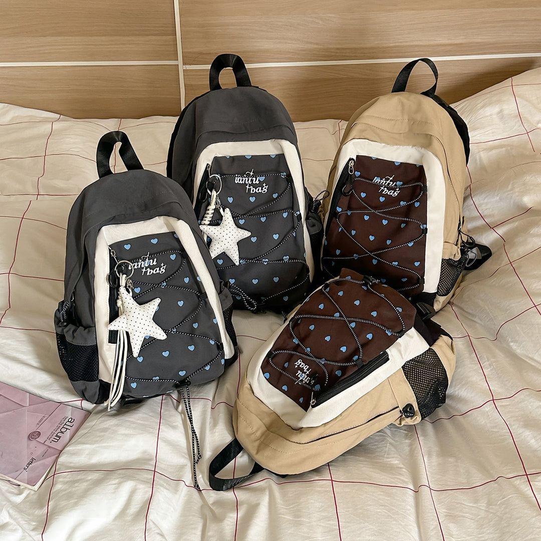Niedlicher mit Sternen verzierter Casual Rucksack Karnz