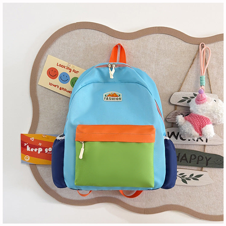 Trendy Farbenblockierender Rucksack