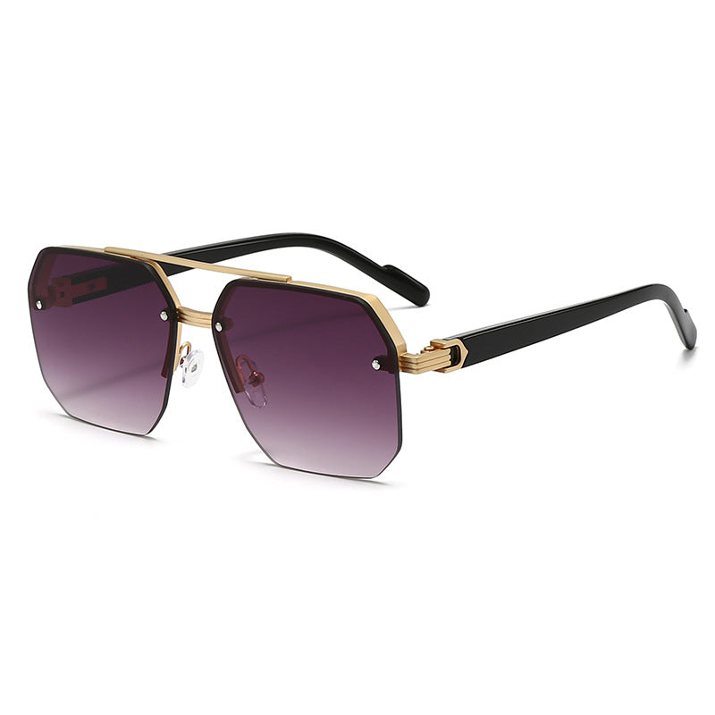 Damen modische Sonnenbrille im trendigen Sechseck-Design Karnz
