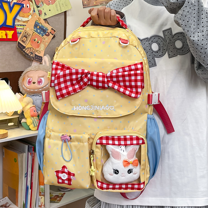 Verspielt Schleifen-verzierte Rucksack Karnz