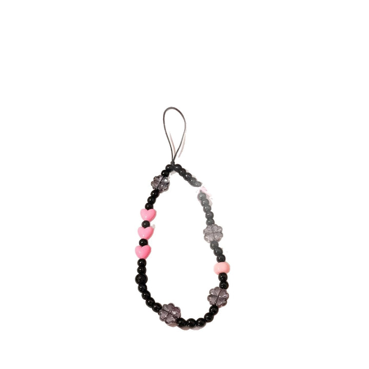 Verspielt Herz und Blumen Perlen Handy Charm Karnz