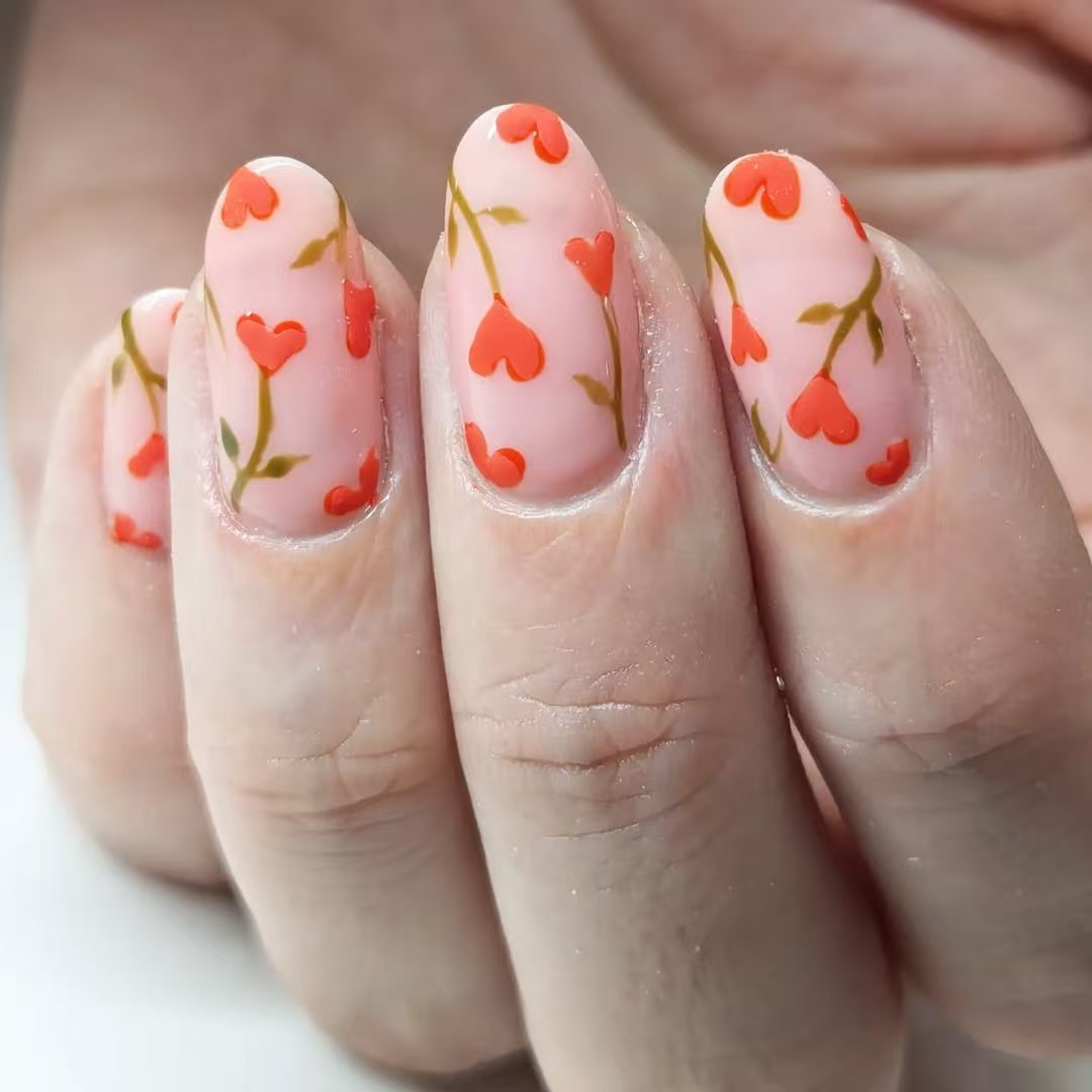 Blumen Nagelkunst