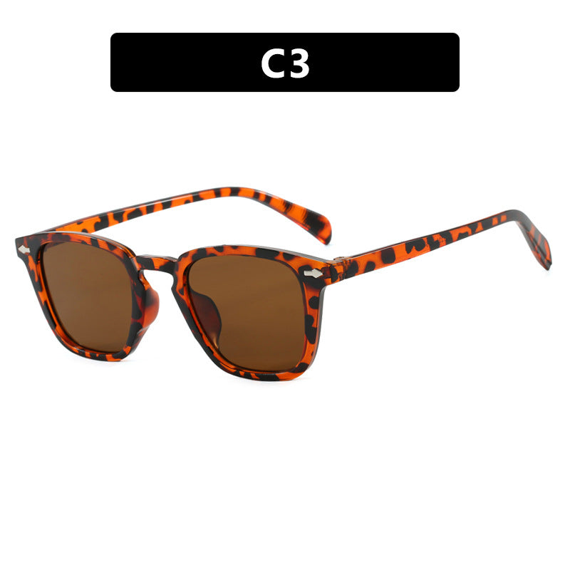 Damen moderne quadratische Sonnenbrille mit verspiegeltem UV-Schutz Karnz
