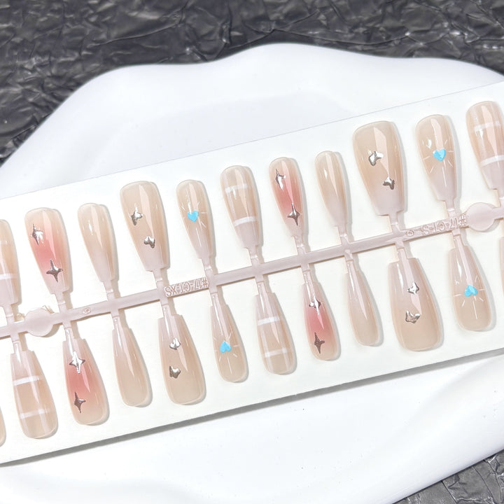 Elegantes Künstlerisches Press-On-Nagelset
