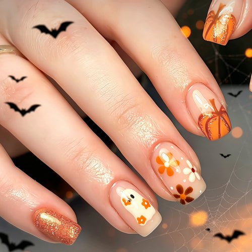 Festliches herbstliches Nagelkunst-Set Karnz